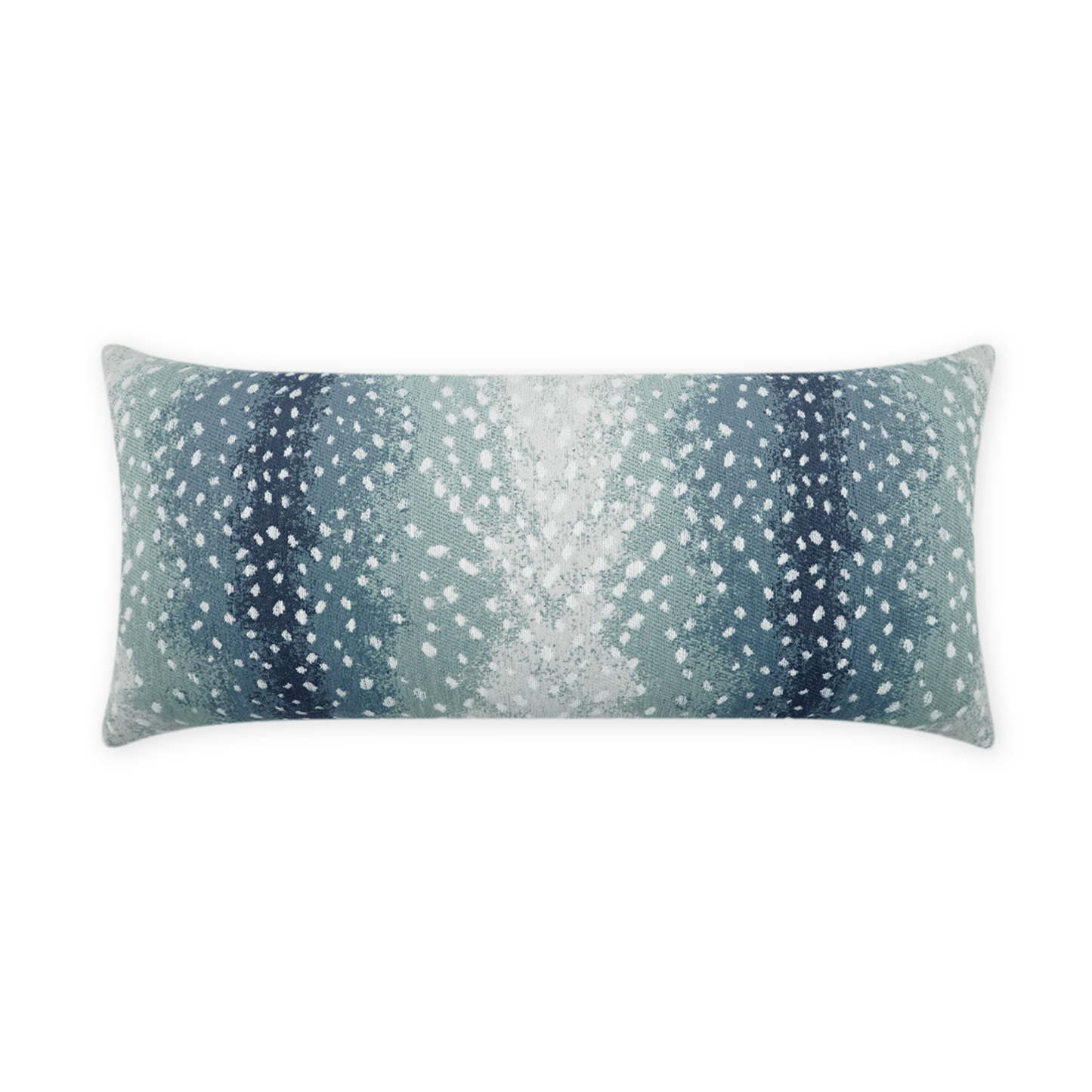Cerbiatta Azure Blue Indoor/Outdoor Lumbar Pillow 12 x 24