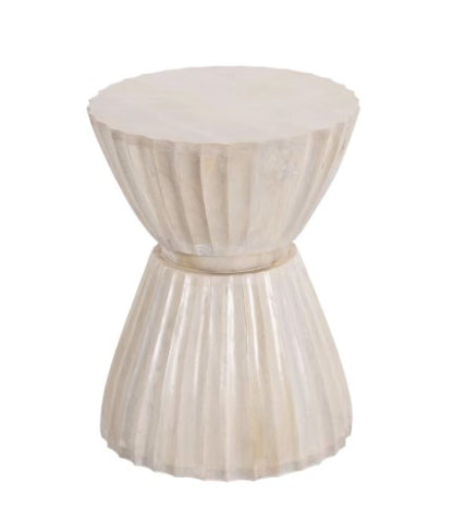 Clara Scalloped Accent Table