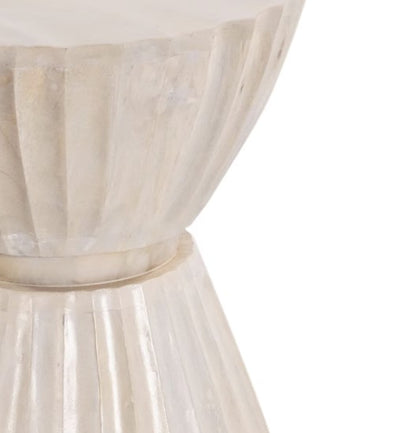 Clara Scalloped Accent Table