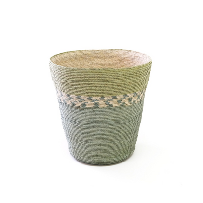 Conical Waste Basket - Green Combo