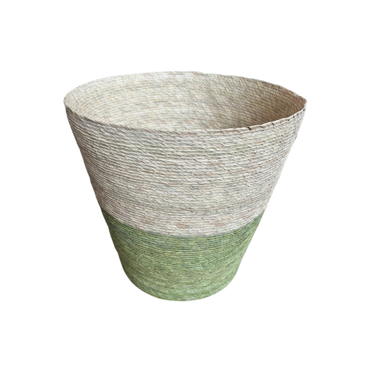 Conical Waste Basket - Pistache Bottom