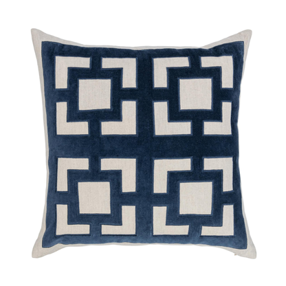 Corbin 22" x 22" Navy Pillow