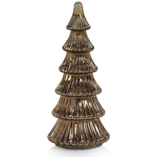 LED Antique Gold Tree 9.75" H