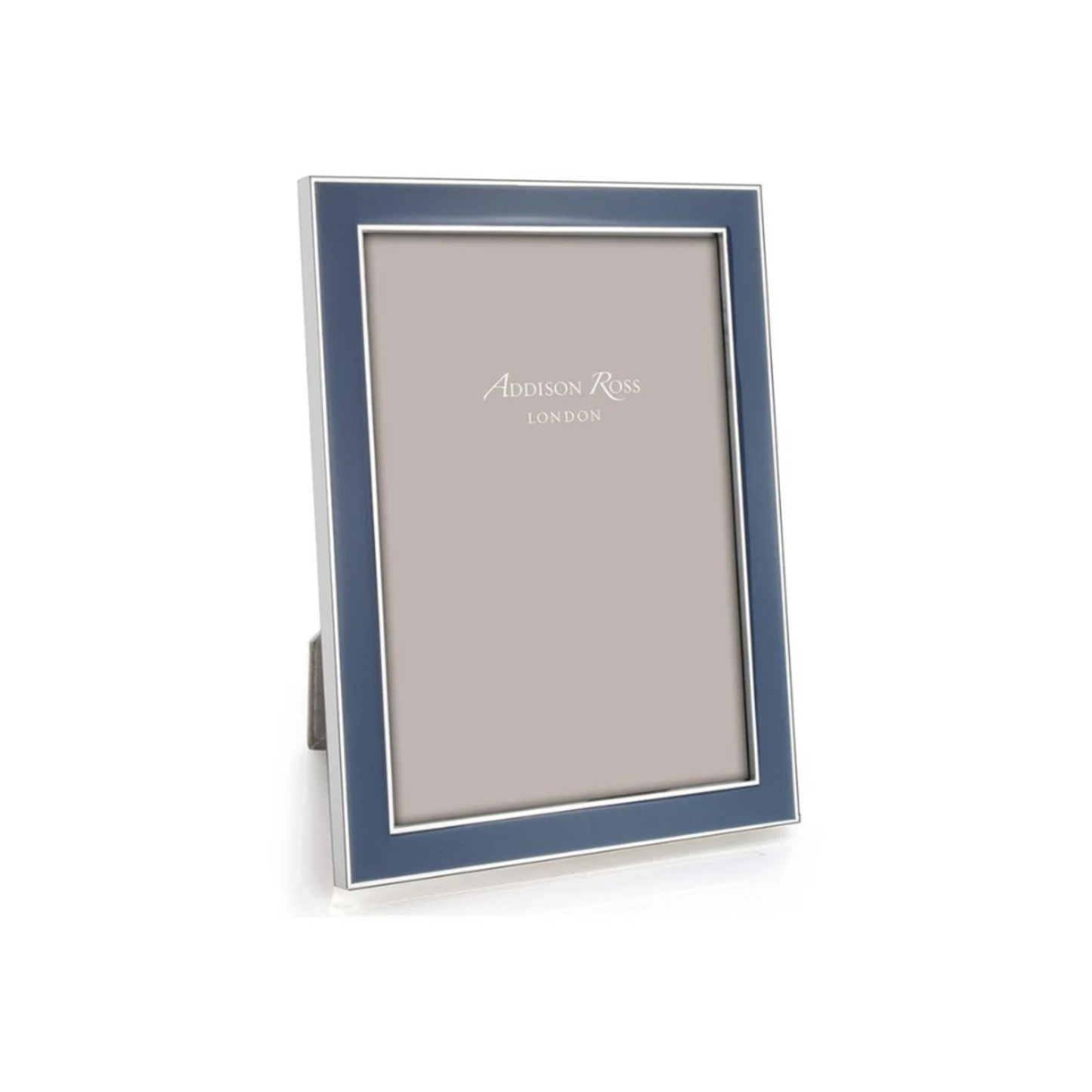 Denim Blue Enamel & Silver Frame 5X7