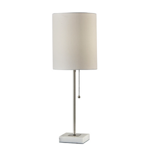 Fiona Table Lamp - Brushed Steel