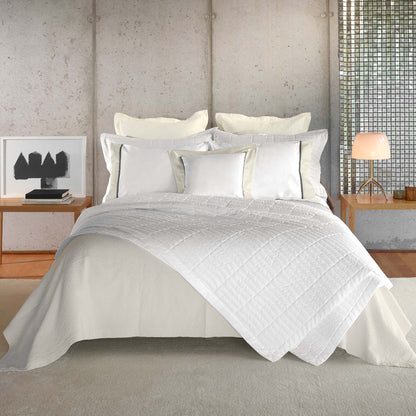 Fresco King Quilted Coverlet - White