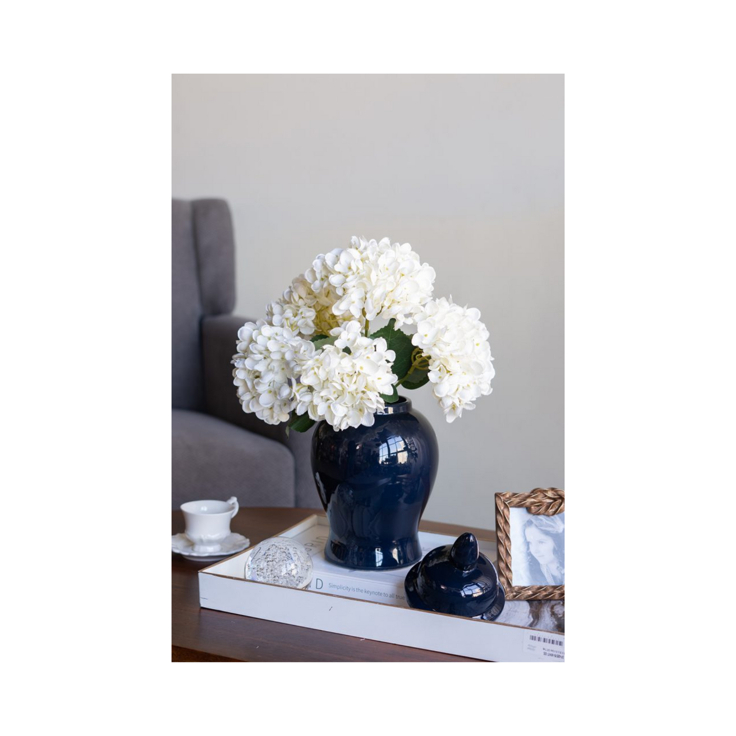 Blue Porcelain Ginger Jar