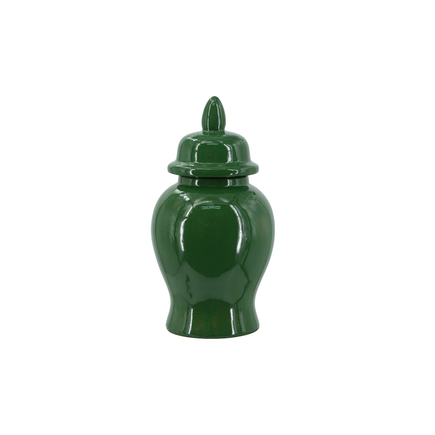 Green Porcelain Ginger Jar Two Sizes