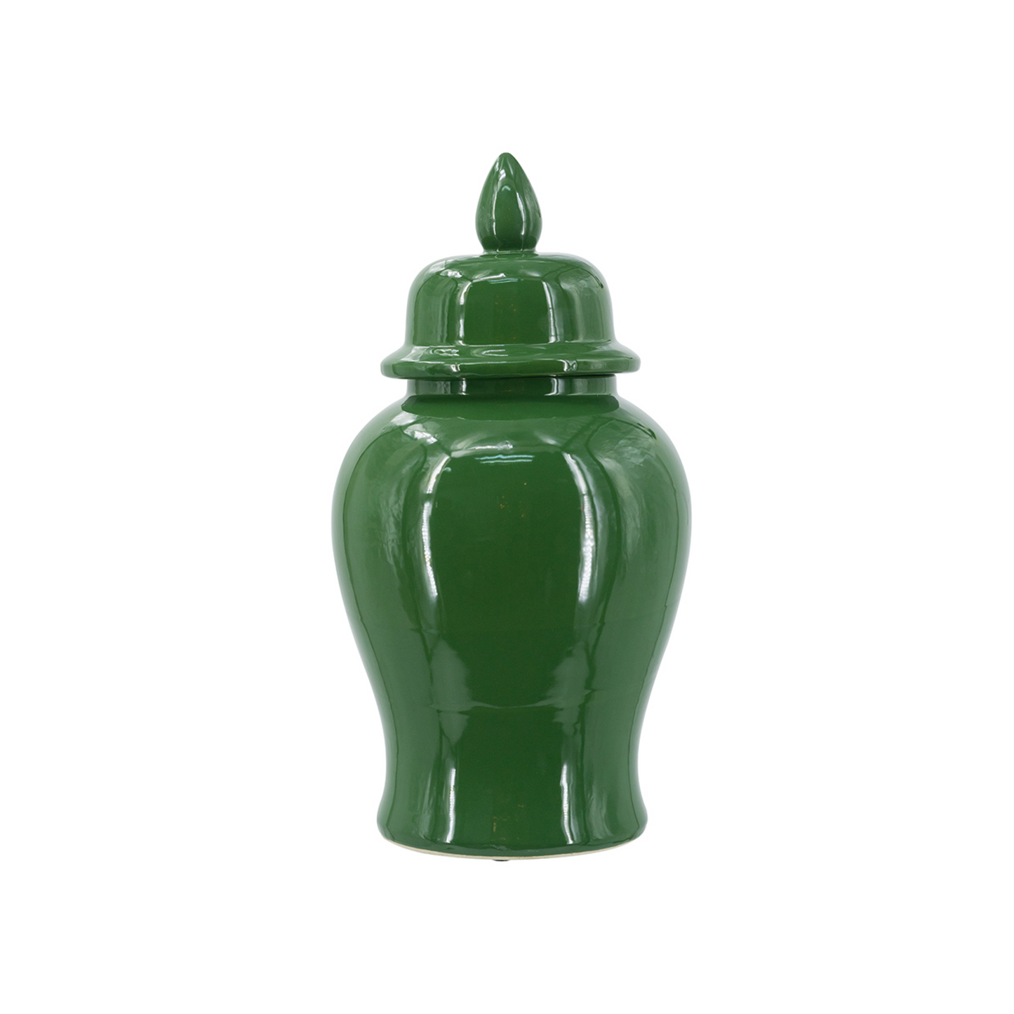 Green Porcelain Ginger Jar Two Sizes