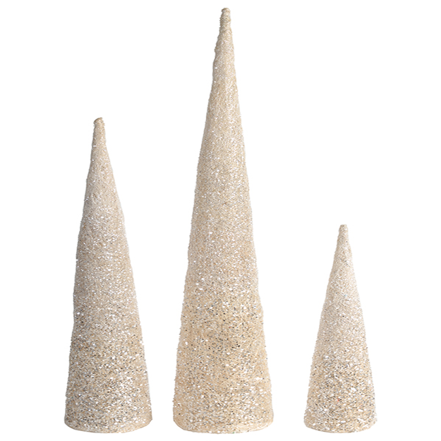Glitter Cone - Set of Three