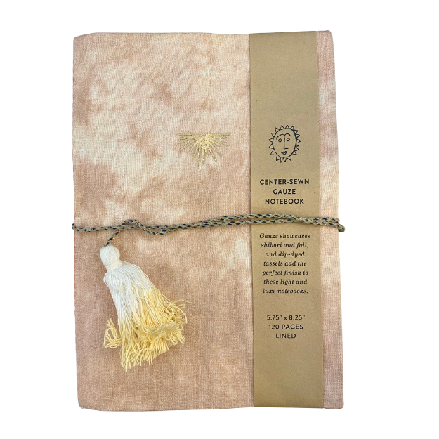 Blush Dye Gauze Notebook - Medium