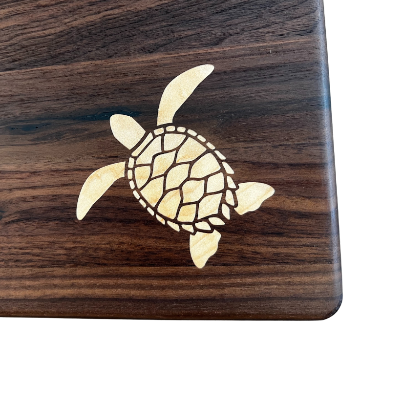 Turtle Inlay - Rectangular Charcuterie Board 24