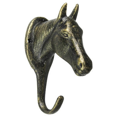 Horse Wall Hook - Cast Bronze