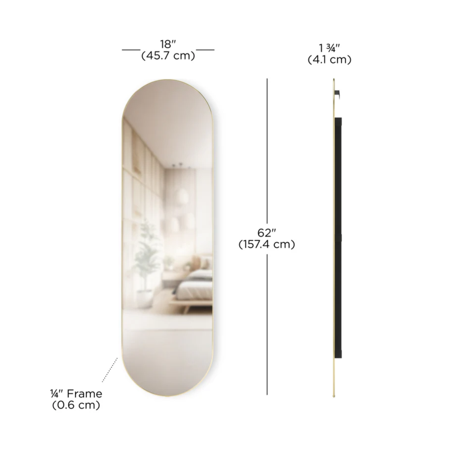 Hubba Pill Mirror 62x18