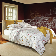 Load image into Gallery viewer, Infantas Queen Flat Sheet - White/Floral
