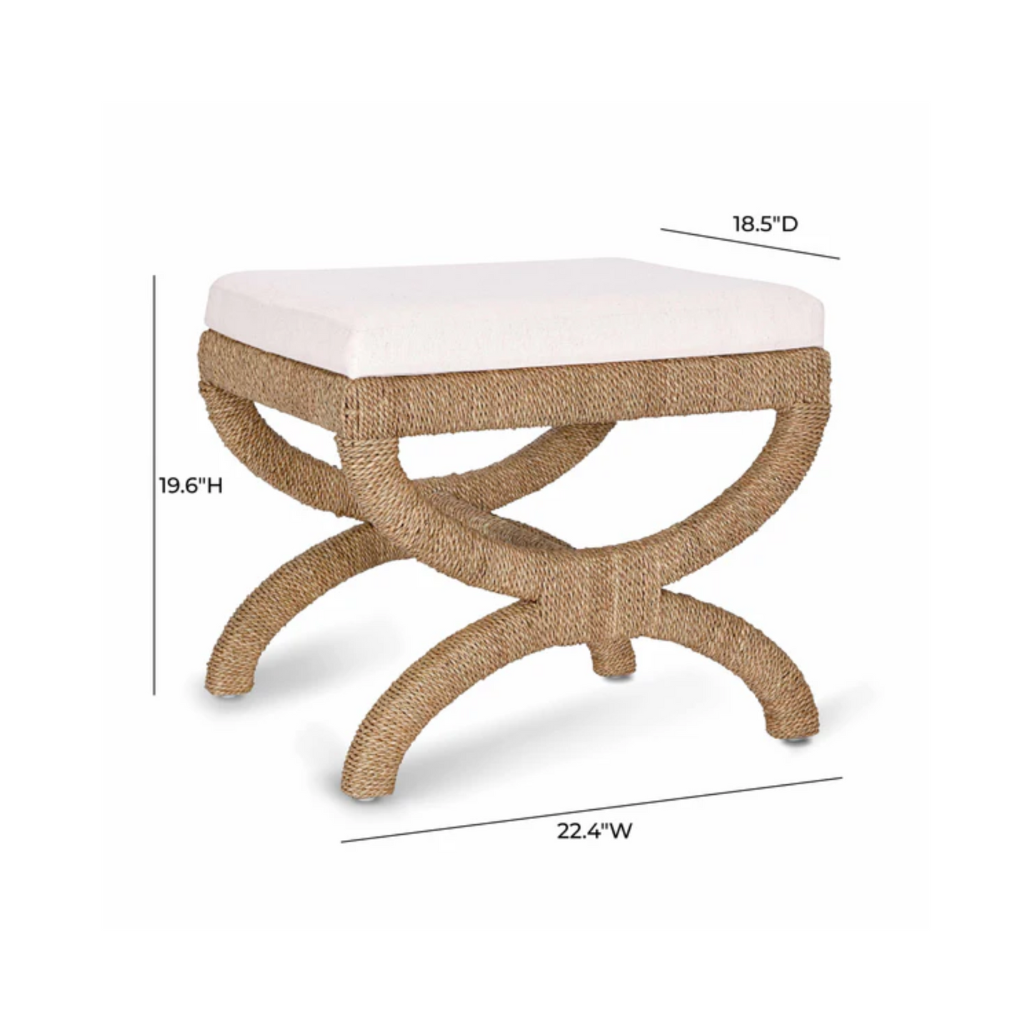 Kappa Natural Seagrass Stool