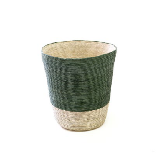 Conical Waste Basket - Lake Green