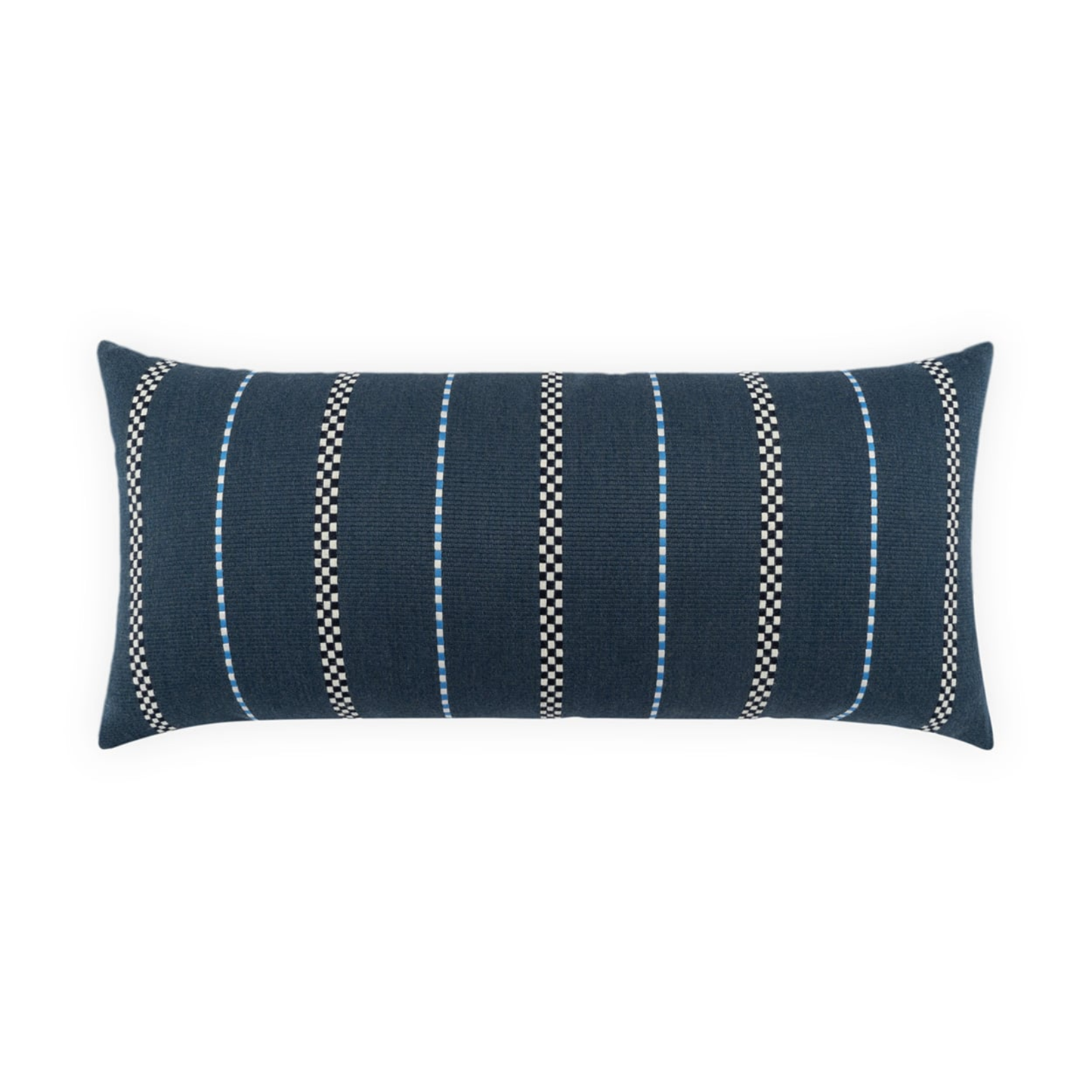 Linger Indigo Indoor/Outdoor Lumbar Pillow 12 x 24