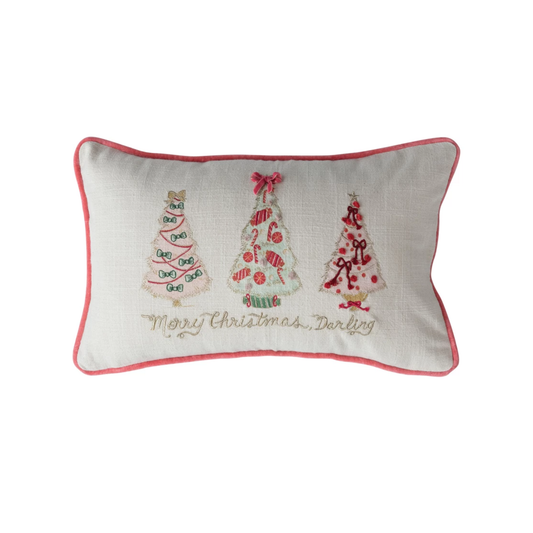 Merry Christmas Darling Pillow 20 x 12
