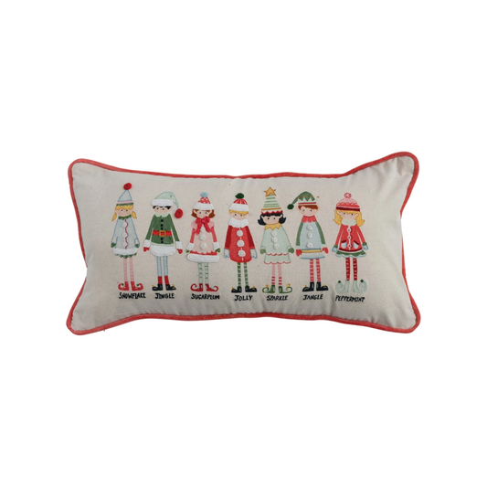 Elves Lumbar Pillow 24 x 12