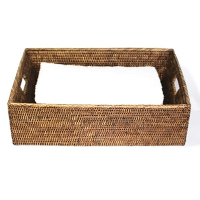 Rectangular Storage Basket - Antique Brown