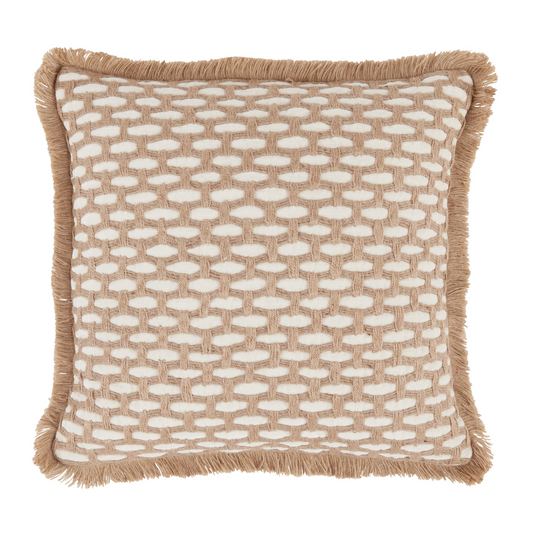 Mélange Timber Natural/Ivory 20x20 Pillow