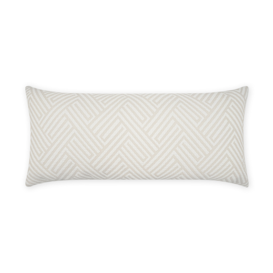 Mandros Ivory Indoor/Outdoor Lumbar Pillow 12 x 24