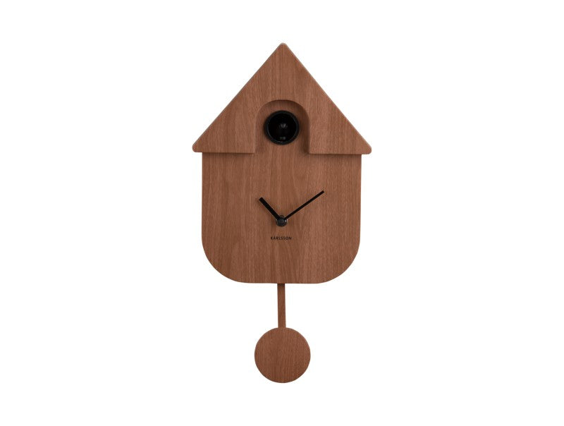 Modern Cuckoo Clock - Walnut – Hamma Galleries