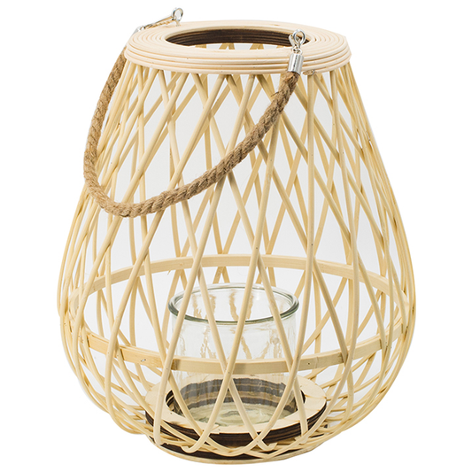 Natural Bamboo Lantern - Large