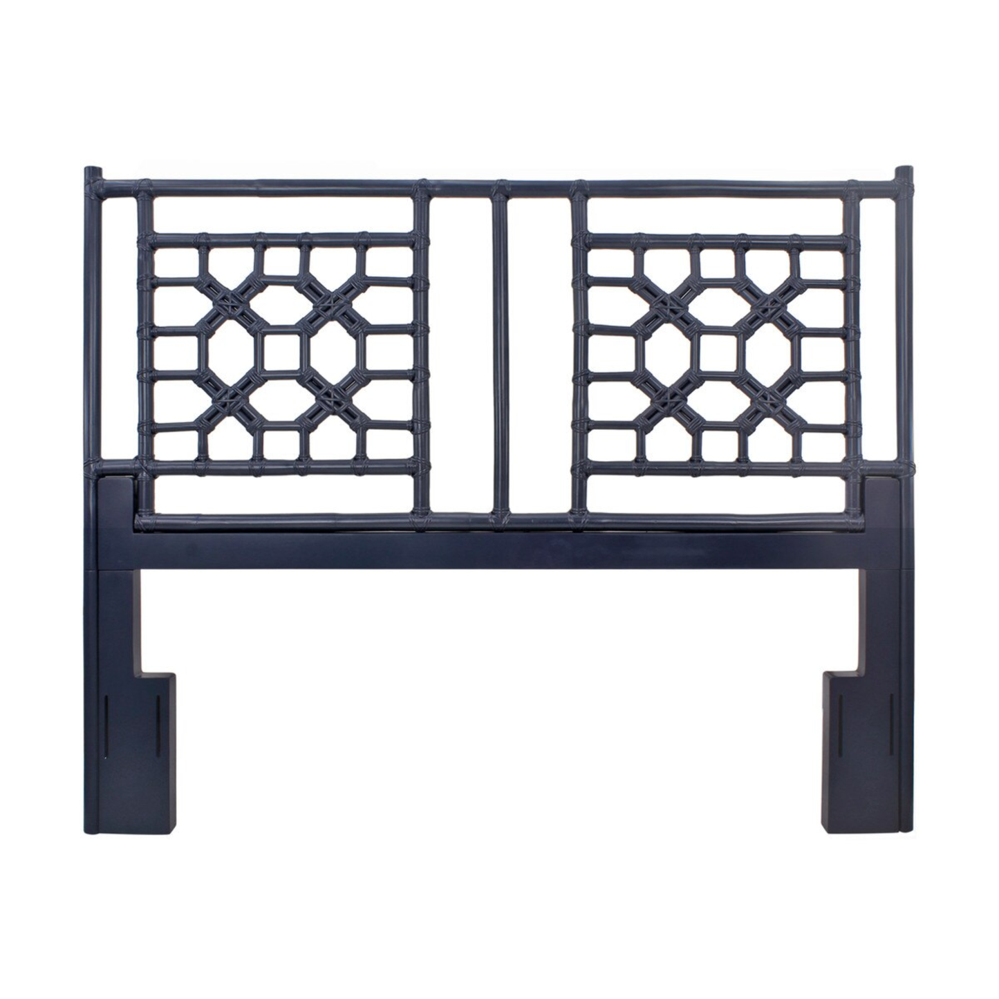Queen Lattice Headboard - Navy