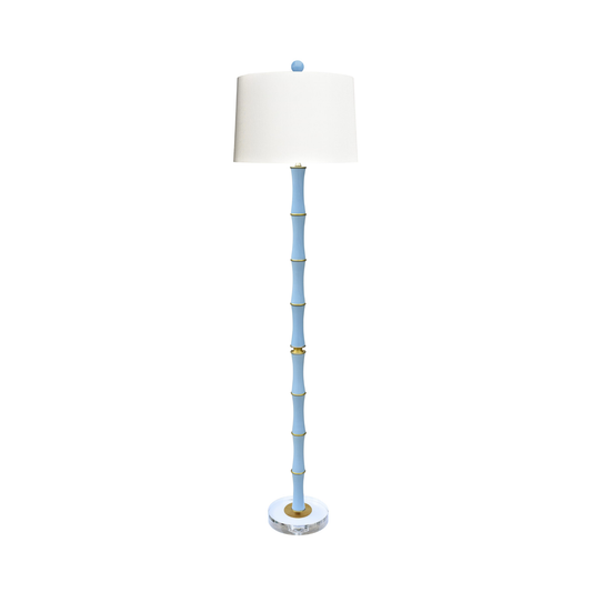 Ice Blue Porcelain Floor Lamp