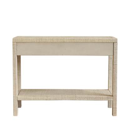 Paloma 2 Drawer Raffia Wrapped Console Table with Shelf