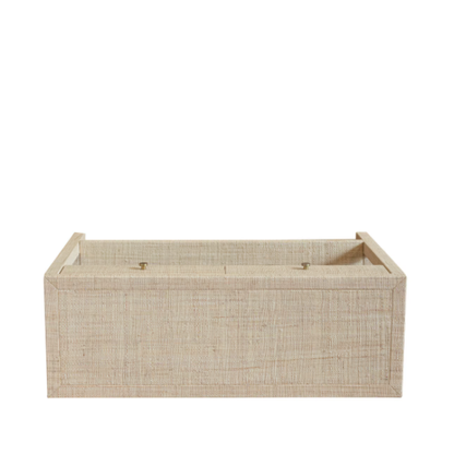 Paloma 2 Drawer Raffia Wrapped Console Table with Shelf