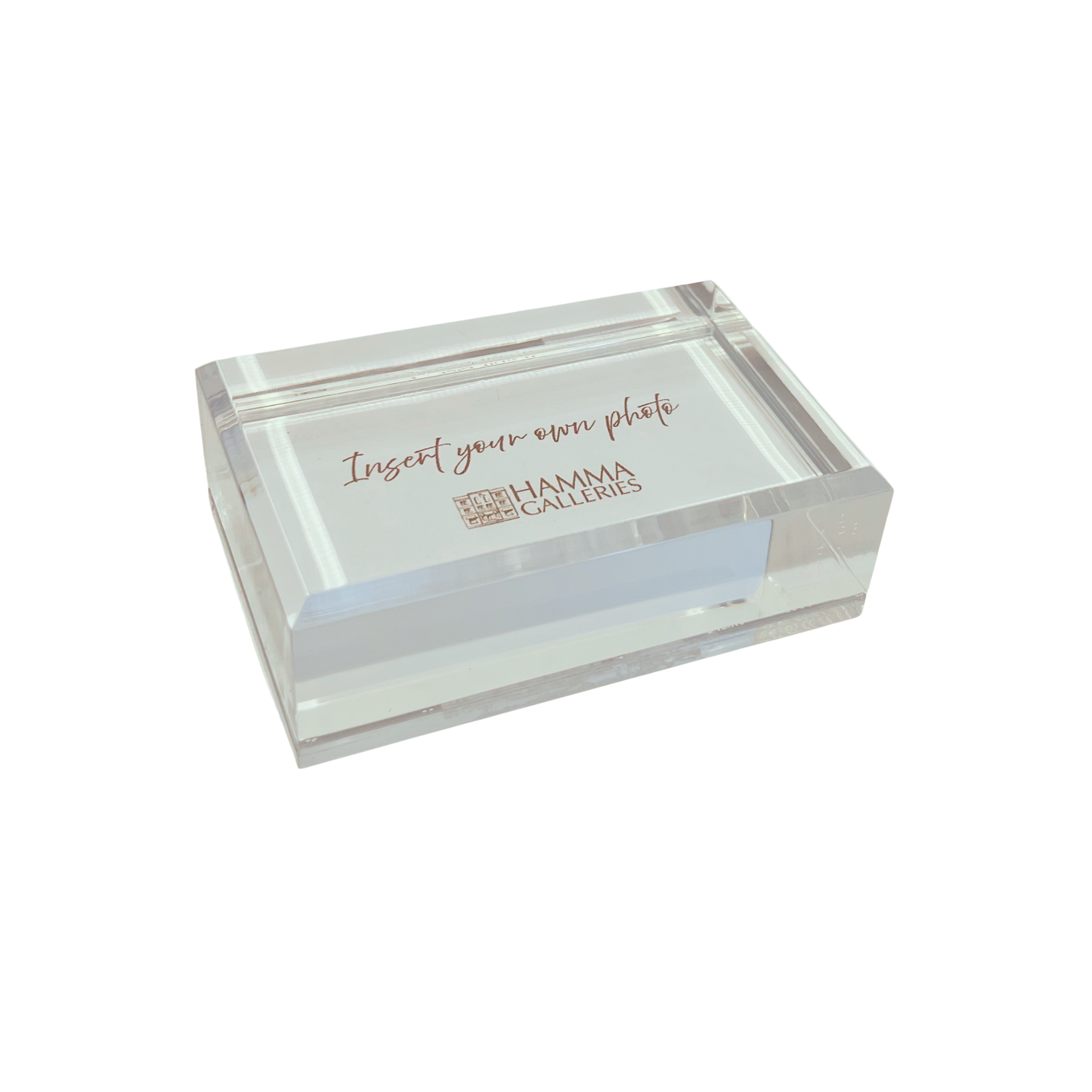 Slide-in Photo/Business Card Paperweight