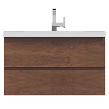 Load image into Gallery viewer, Paterno 36&quot; Wall Mount Single Vanity, Rosewood
