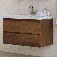 Load image into Gallery viewer, Paterno 36&quot; Wall Mount Single Vanity, Rosewood
