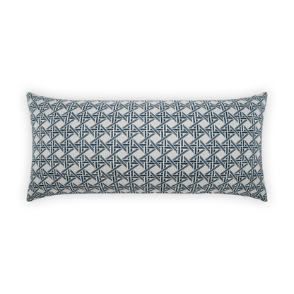 Pella Navy Blue Indoor/Outdoor Lumbar Pillow 12 x 24