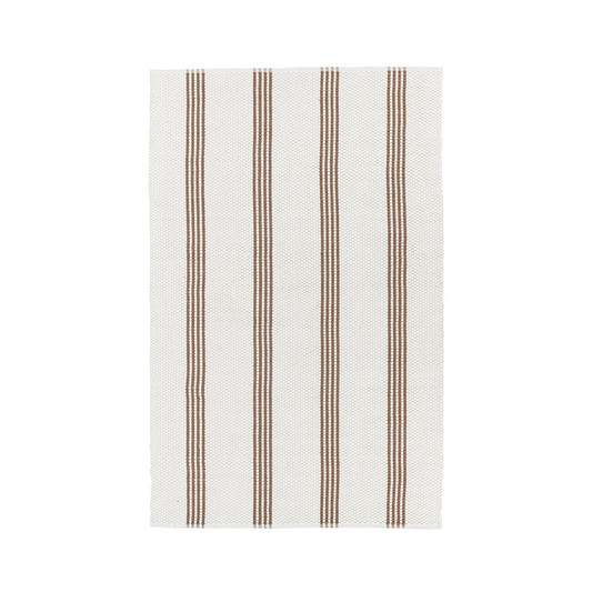 2X3 Palma Stripe Rug - Coconut Brown/Ivory