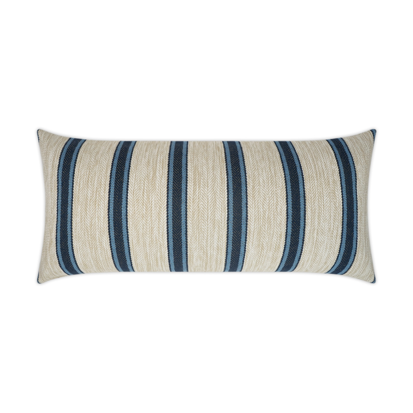Peyton Navy Blue Indoor/Outdoor Lumbar Pillow 12 x 24