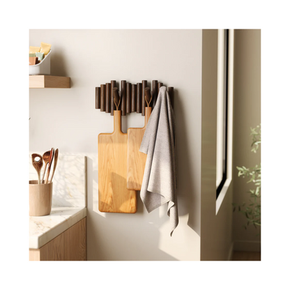 Picket 5 Wall Hook - Aged Walnut