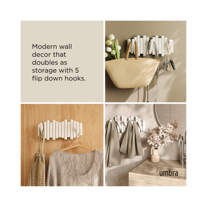 Picket 5 Wall Hook - White