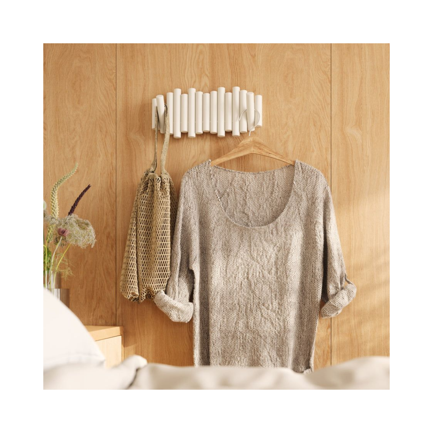 Picket 5 Wall Hook - White