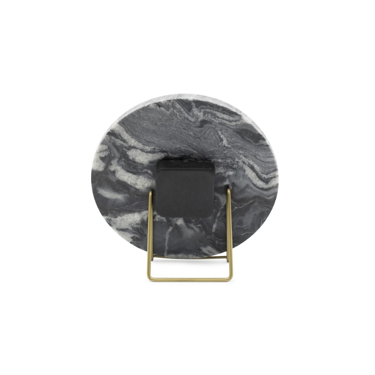 Piero Black Marble Clock