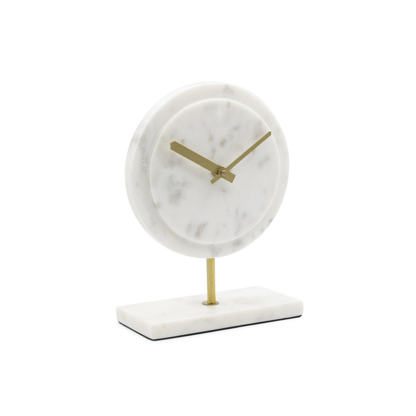 Piero White Marble Clock