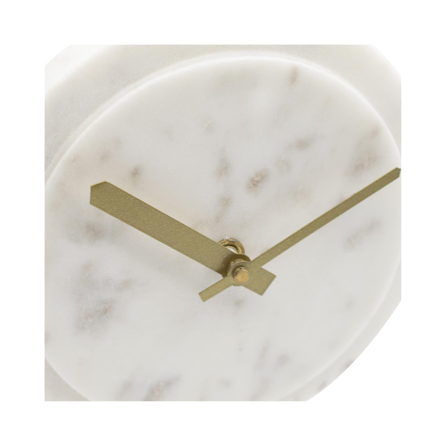 Piero White Marble Clock