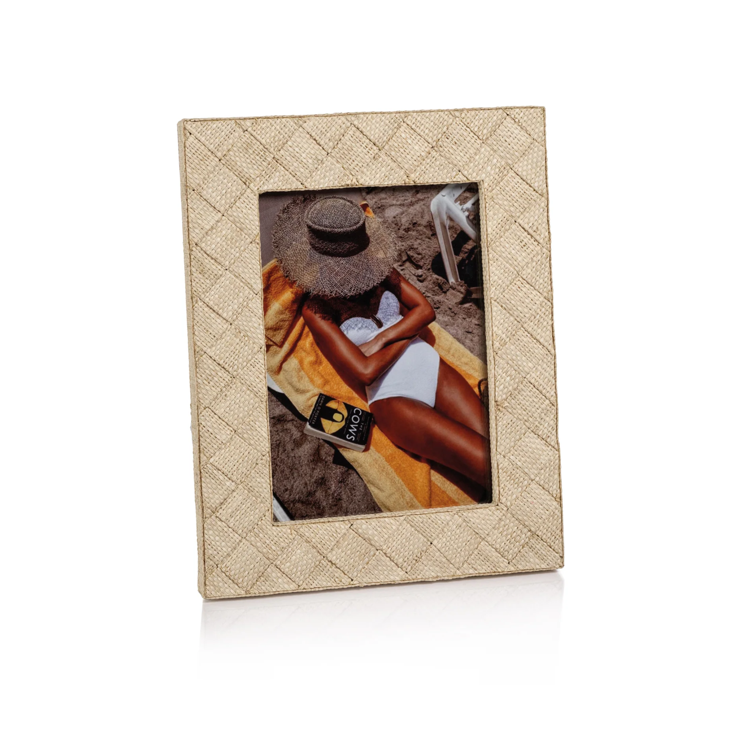 Raffia Frame Natural 4x6