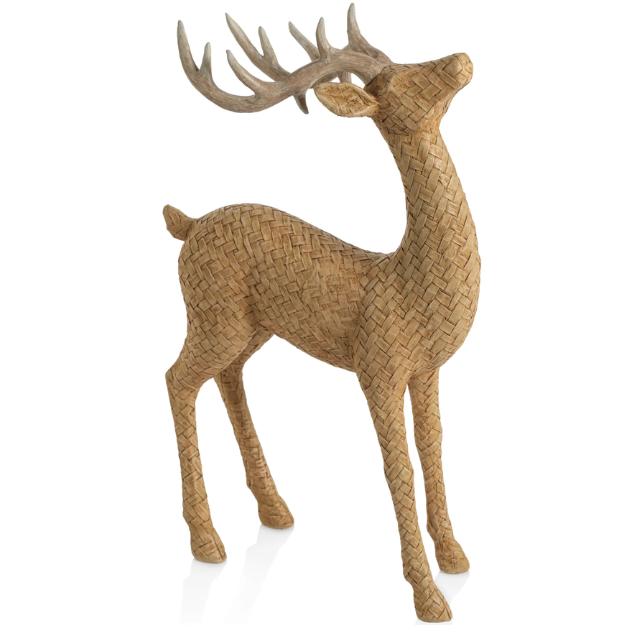Rattan Textured Deer - Standing