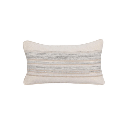 Rockport Lumbar Pillow - Ivory 26" x 14"