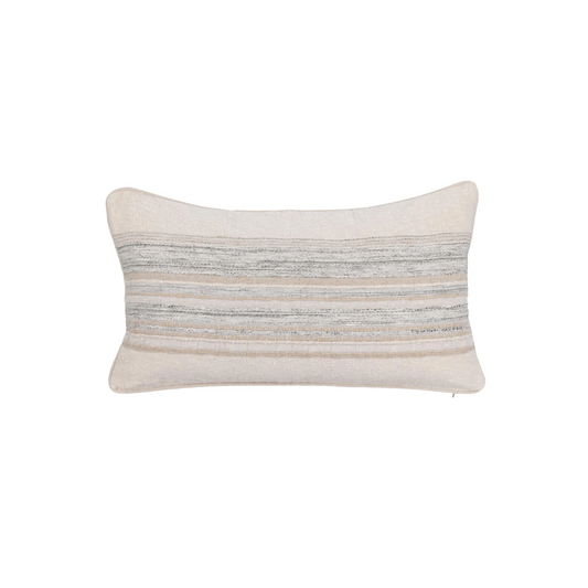 Rockport Lumbar Pillow - Ivory 26" x 14"