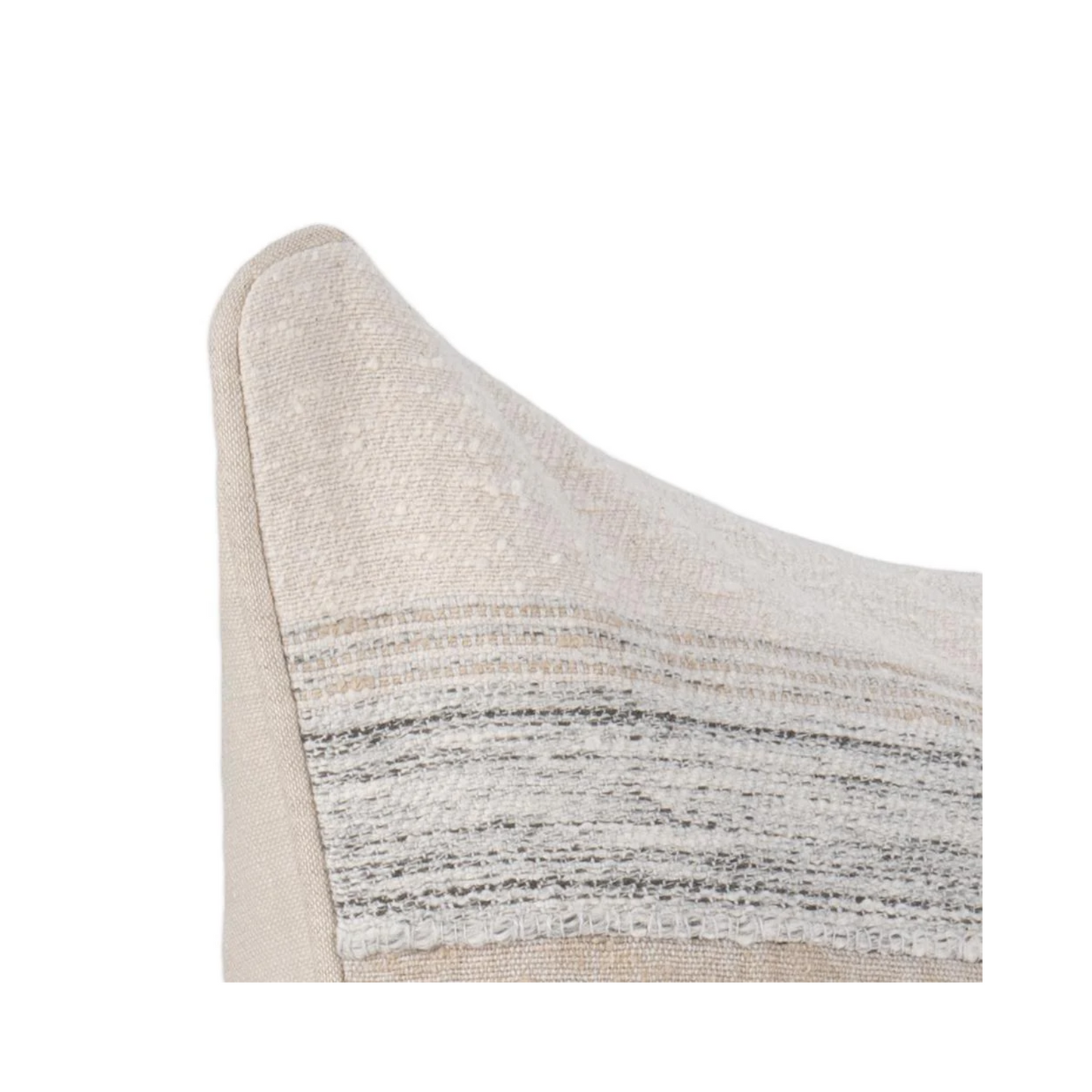 Rockport Lumbar Pillow - Ivory 26" x 14"